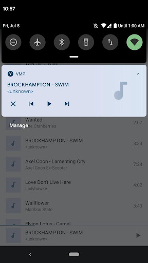 Virtual Music Player Screen 3