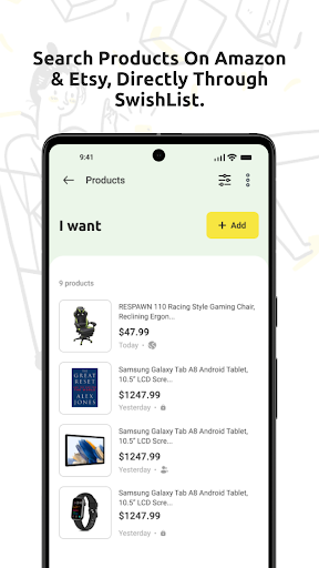 SwishList Screen 3