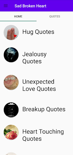 Sad Broken Heart Quotes Screen 2