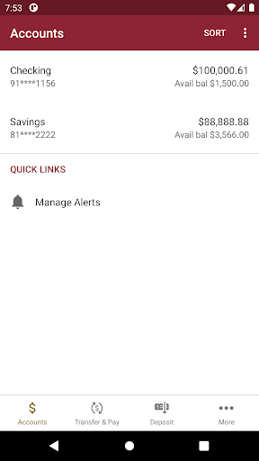 Riverside Savings Mobile Screen 3