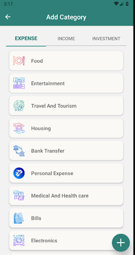 Expense Manager Screen 3