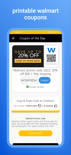 Coupons For walmart walsave
