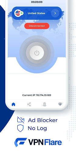 VPN FLARE - SECURE & FAST VPN Screen 2