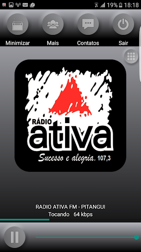 Android application Ativa FM 107,3 – Pitangui screenshort