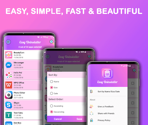 Android application Easy Uninstaller App Uninstall screenshot