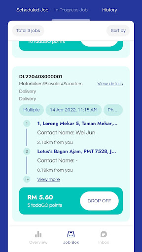 tadaGO Partner Screen 2