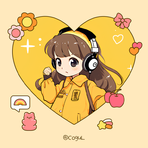 카카오톡 테마 - 하이틴걸_옐로우 logo