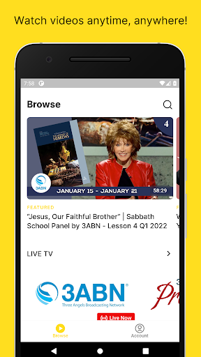 Android application 3ABN+ screenshort