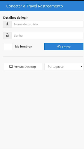 Android application TravelRastreamento screenshort
