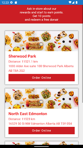 Android application Basha Donair & Shawarma screenshort