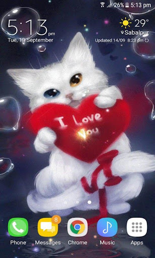 Red Heart Cat LWP