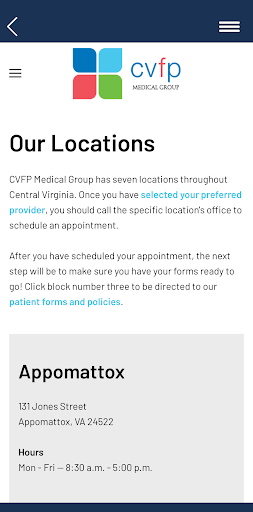 myCVFP Screen 2