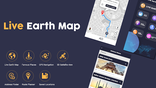 Captura 21 Mapa de Live Earth - Mini GPS android