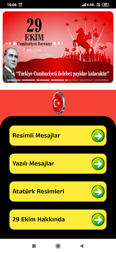 29 Ekim Cumhuriyet Bayramı Msj