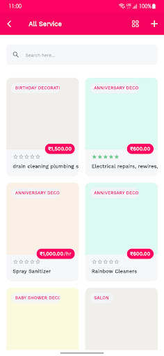 Decoration Service Provider Screen 2