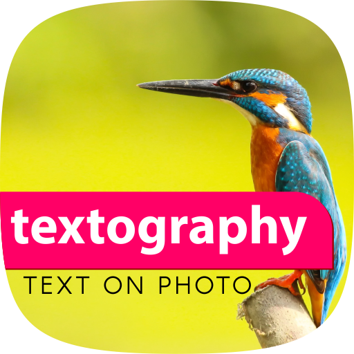 Textography: Text on Photo logo