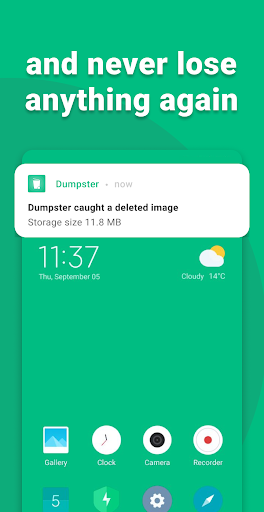 Dumpster - กู้คืนรูปภาพที่ถูกลบ & การกู้คืนวิดีโอ