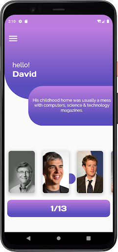 Android application Strish screenshort
