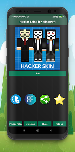 Android application Hacker Skins for Minecraft screenshort