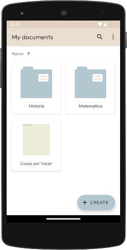 Android application Paragraph screenshort