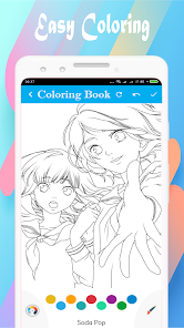 Captura 5 Anime Manga Coloring Book android