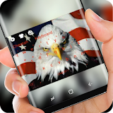 USA Keyboard America Hawk Flag icon