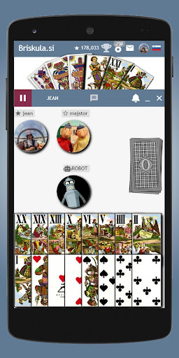 Android application Briskula.si screenshort