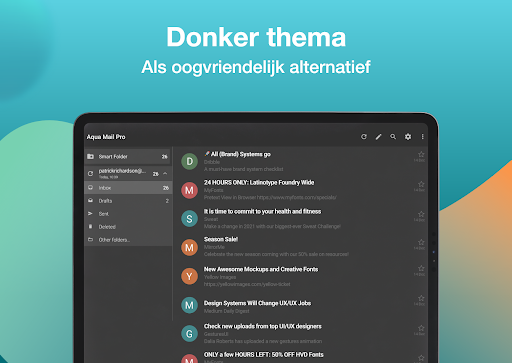 Email Aqua Mail: Snel, veilig