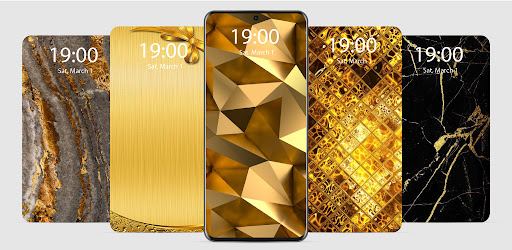 Android application Gold Live Wallpaper Parallax screenshort