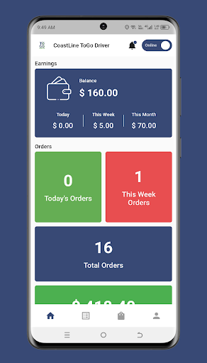 Android application CoastLine ToGo Driver screenshort