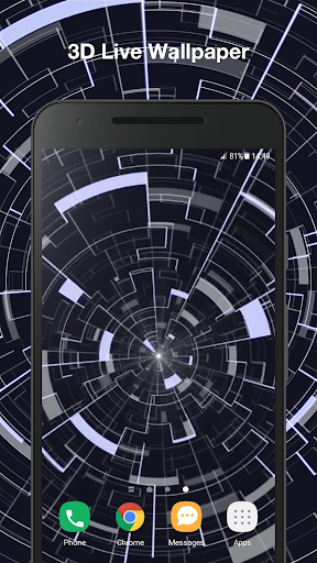 Android application 3d Tech Live Wallpaper Pro screenshort