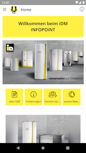 Android application iDM iNFOPOiNT screenshort