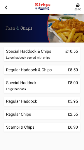 Kirbys Fish & Chips Screen 2