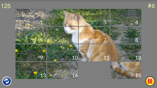 Android application Sliding Puzzle Image screenshort