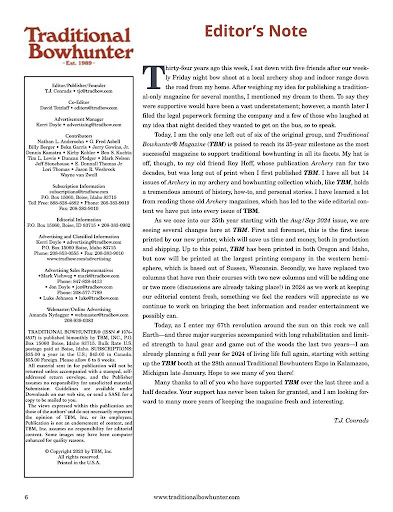 Screenshot of Traditional Bowhunter Magazine