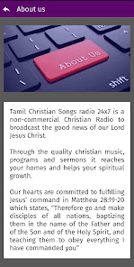 Tamil Christian Songs Radio 24  screenshots 4