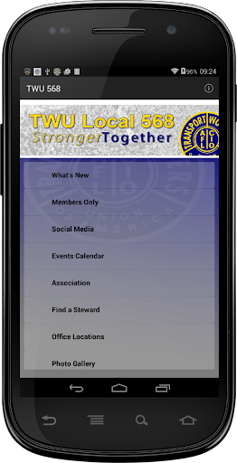 Android application TWU 568 screenshort
