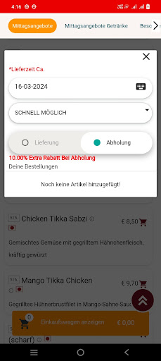 Sangeet Restaurant Penzberg Screenshot