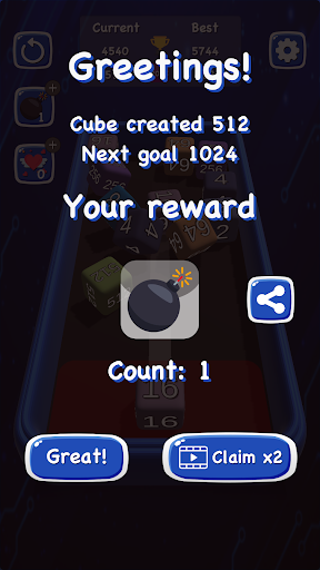 Infinite Merge: 2048 3D Puzzle Screen 3