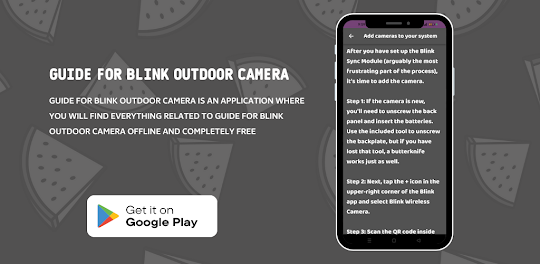 Guide for Blink Outdoor Camera