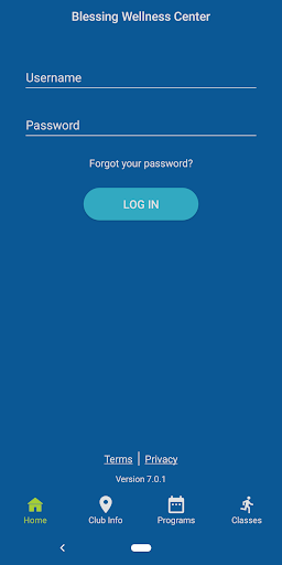 Android application Blessing Wellness Center screenshort