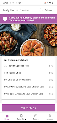 Tasty House Chinese Screen 2