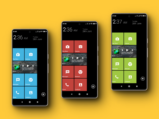 Android application A18 Metro for KLWP (Kustom) screenshort