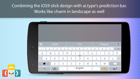 Captura de pantalla del tema del teclat ai.type OS 12