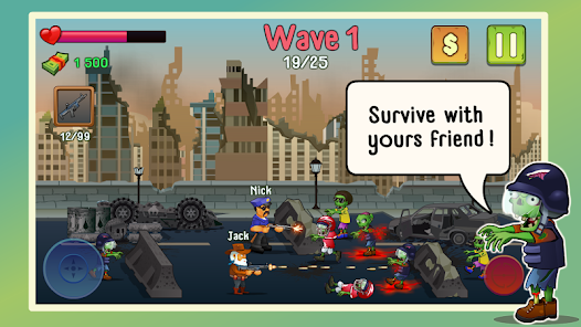 Two guys & Zombies (online game with friend) androidhappy screenshots 1