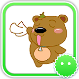 Stickey Naughty Brown Bear icon