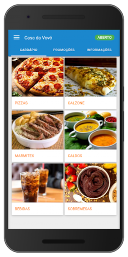 Android application Casa da Vovó Delivery screenshort