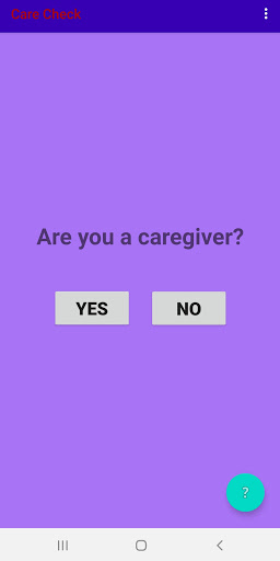 Care Check Screen 2