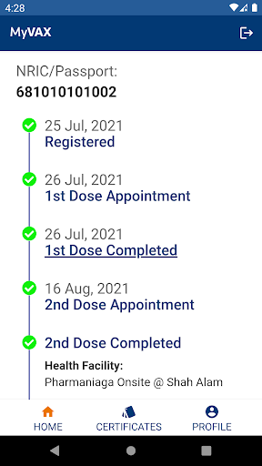 MyVax Screen 3