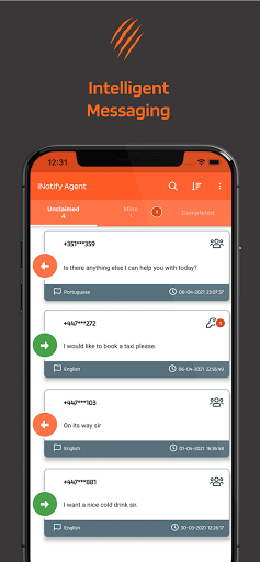 Android application iNotify Agent screenshort